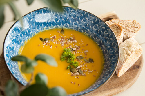 Kürbissuppe im Schnellkochtopf